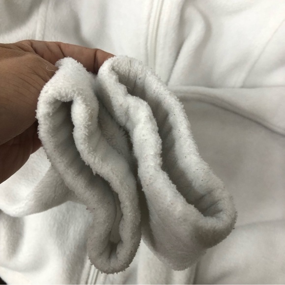 Columbia Full Zip Fleece white Jacket Women's Size L - Picture 6 of 9